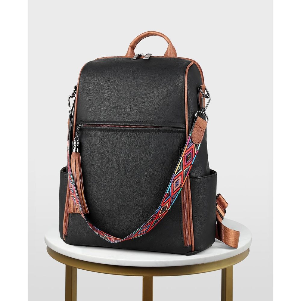 Leather Backpack Purse for Women Designer Travel Backpack Purses PU Fashion🦄 - Picture 8 of 8